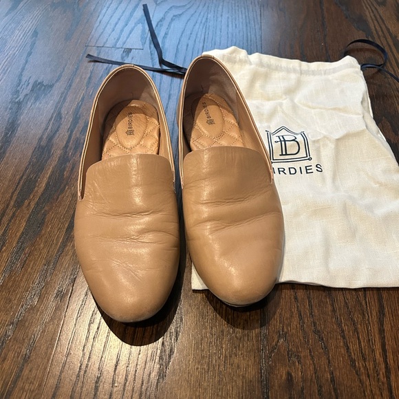 Birdies Tan Leather Slip-Ons - Picture 4 of 7